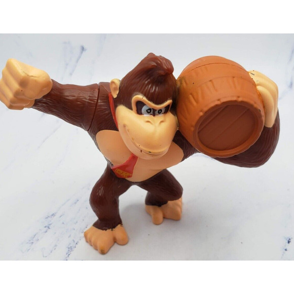Mcdonalds Happy Meal toy 2022 The Super Mario Bros Movie #6 Barrel Donkey Kong - Picture 6 of 9